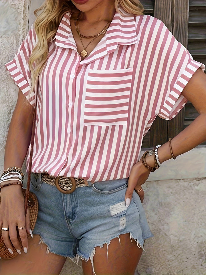 Lilou | Elegant Striped Blouse - Ciara & Fiona