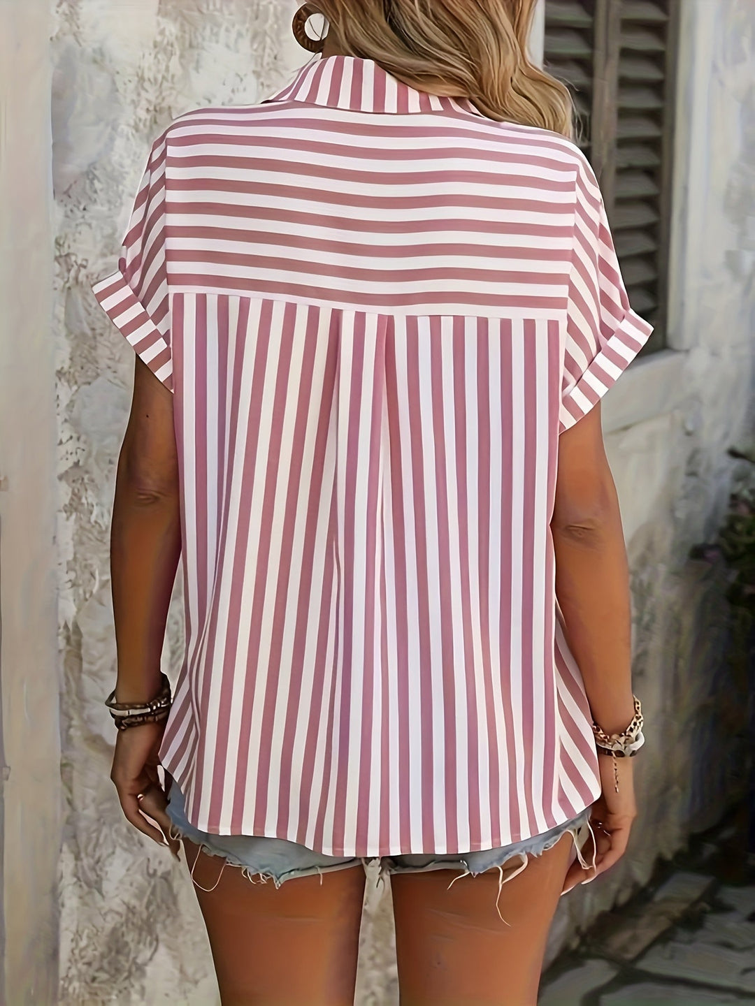 Lilou | Elegant Striped Blouse - Ciara & Fiona