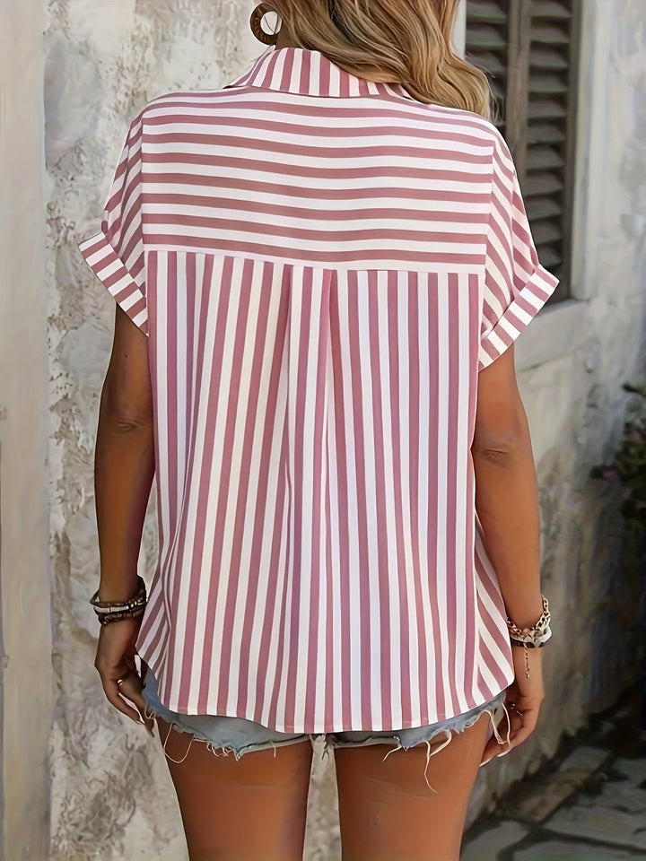 Lilou | Elegant Striped Blouse - Ciara & Fiona