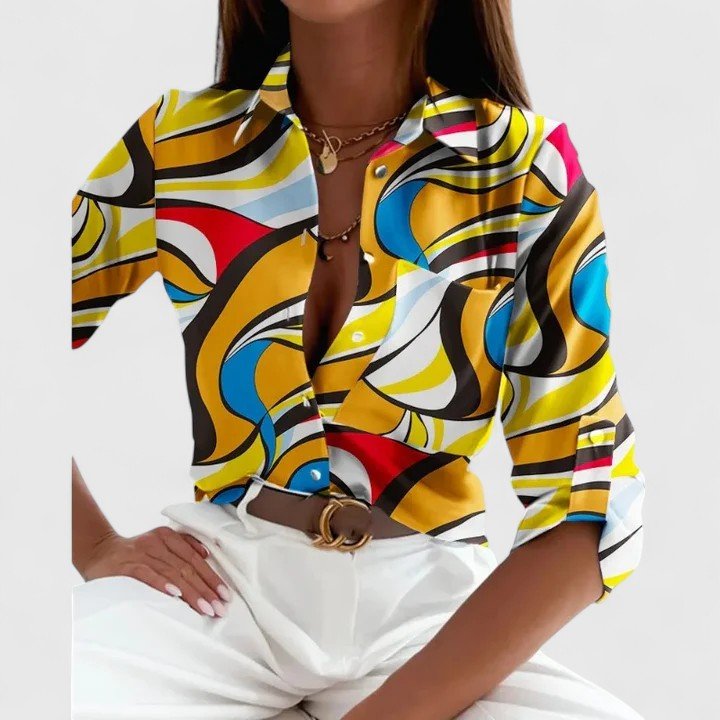 Lisette | Elegant Long Sleeve Blouse - Luna Hampton