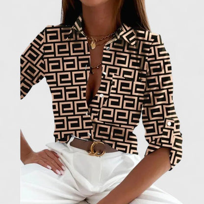 Lisette | Elegant Long Sleeve Blouse - Luna Hampton