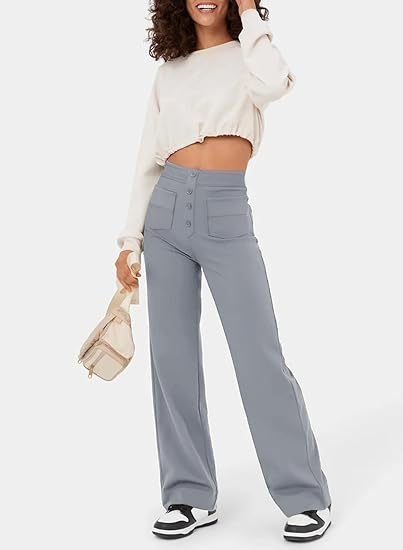 Lucia | High - waisted elastic casual pants - Ciara & Fiona