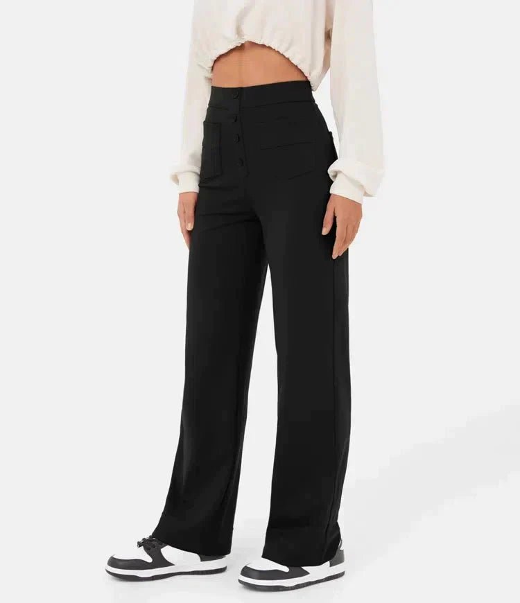 Lucia | High - waisted elastic casual pants - Ciara & Fiona