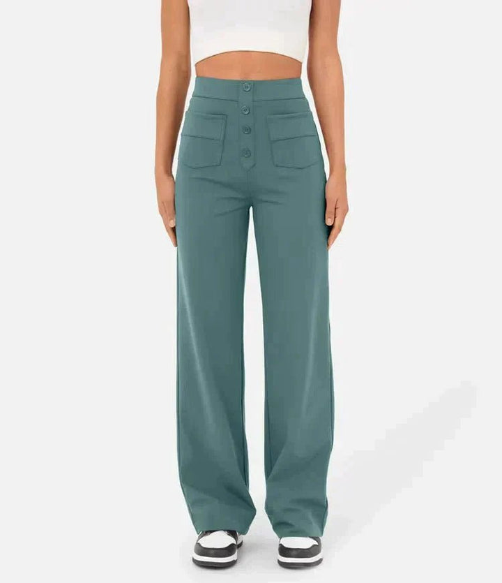 Lucia | High - waisted elastic casual pants - Ciara & Fiona