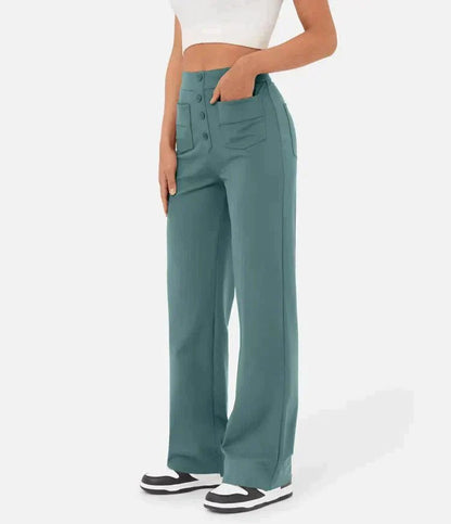 Lucia | High - waisted elastic casual pants - Ciara & Fiona