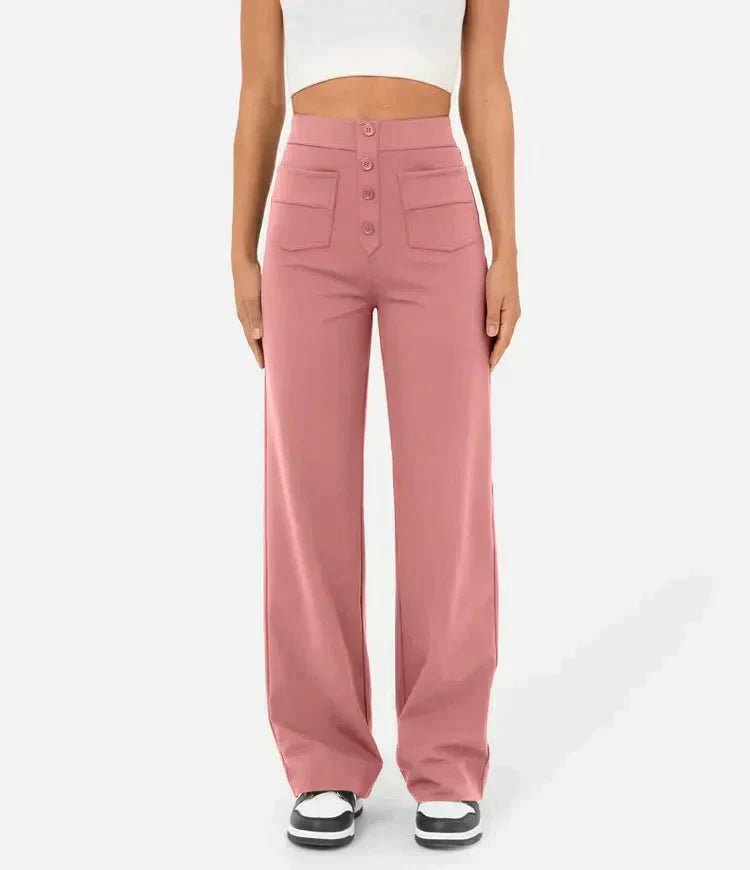 Lucia | High - waisted elastic casual pants - Ciara & Fiona