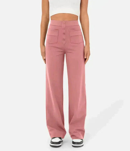 Lucia | High - waisted elastic casual pants - Ciara & Fiona