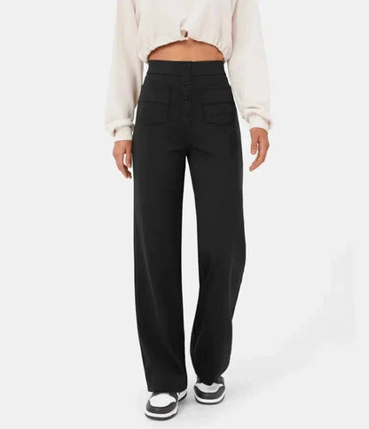 Lucia | High - waisted elastic casual pants - Ciara & Fiona