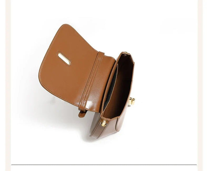 Luxurious Leather Saddle Crossbody Bag – Women's Fashion - Ciara & Fiona