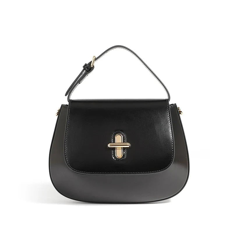 Luxurious Leather Saddle Crossbody Bag – Women's Fashion - Ciara & Fiona