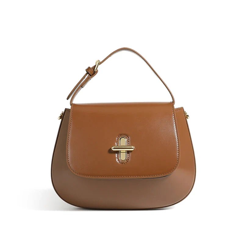 Luxurious Leather Saddle Crossbody Bag – Women's Fashion - Ciara & Fiona