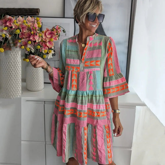 Lylia | Spring Colorful Dress - Ciara & Fiona