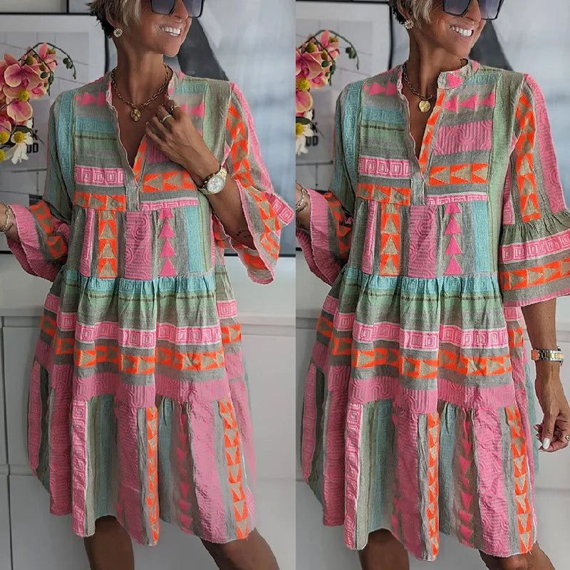 Lylia | Spring Colorful Dress - Ciara & Fiona