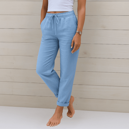 Madonna | Premium Breathable Linen Stretch Pants - Ciara & Fiona