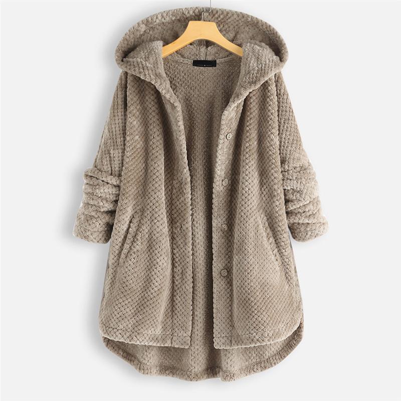 Maeve | Winter Hooded Double - faced Fleece Coat - Ciara & Fiona
