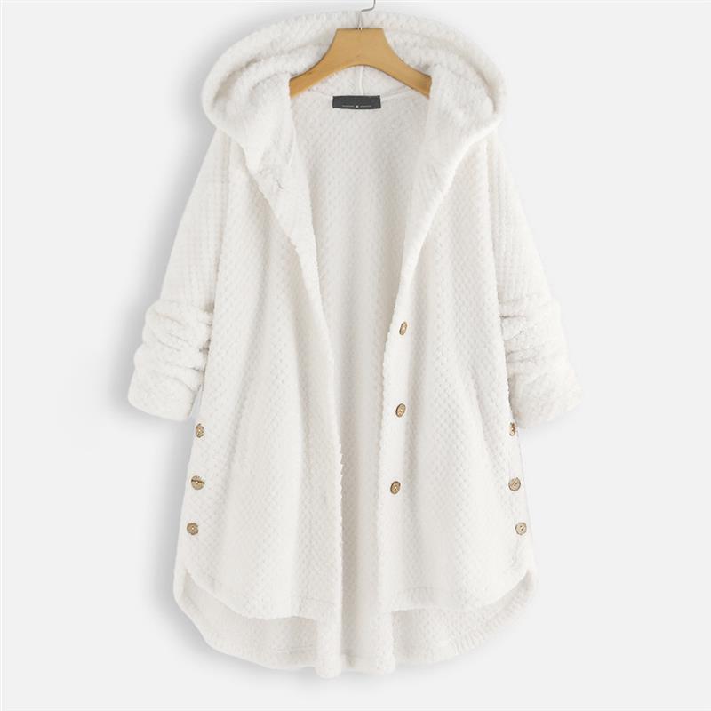 Maeve | Winter Hooded Double - faced Fleece Coat - Ciara & Fiona