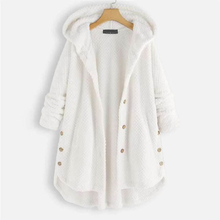 Maeve | Winter Hooded Double - faced Fleece Coat - Ciara & Fiona