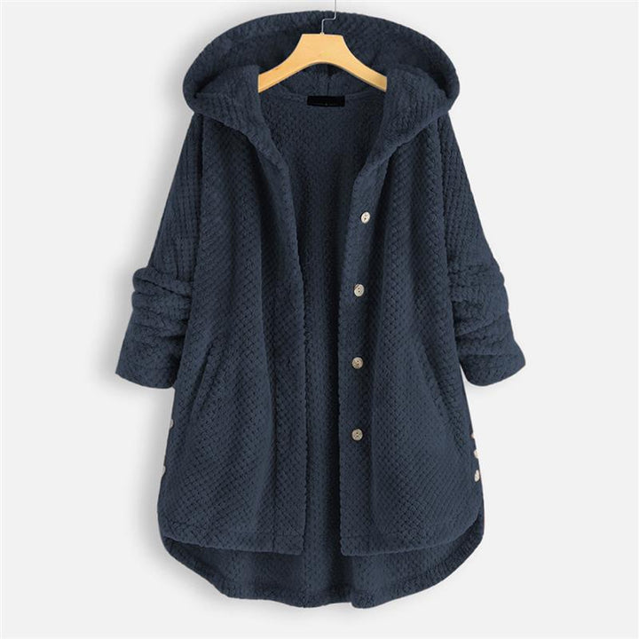 Maeve | Winter Hooded Double - faced Fleece Coat - Ciara & Fiona