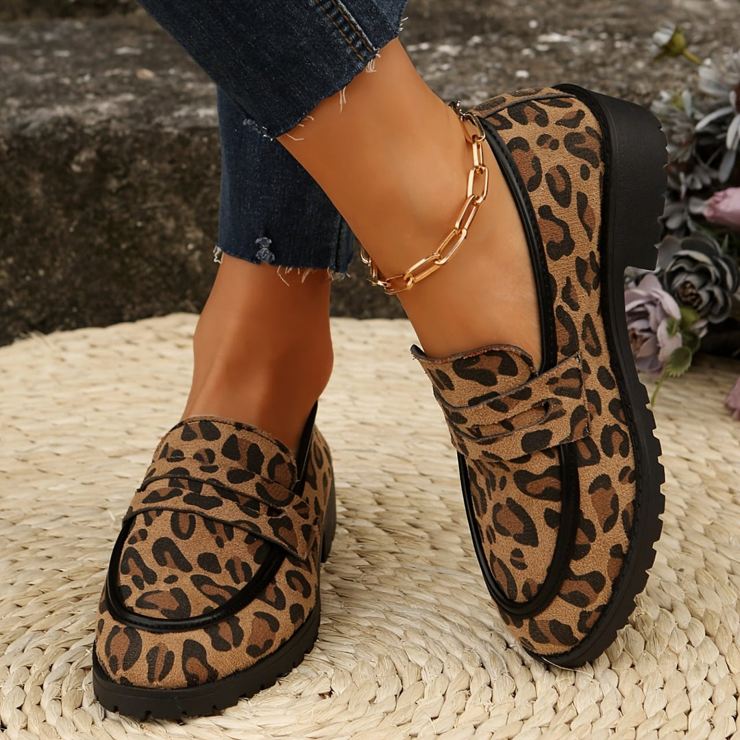 Maggie | Leopard Print Loafers - Ciara & Fiona