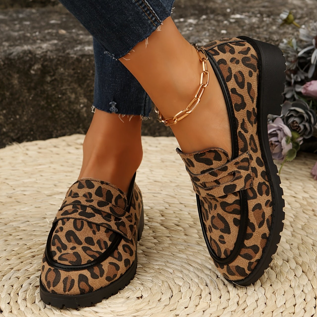 Maggie | Leopard Print Loafers - Ciara & Fiona