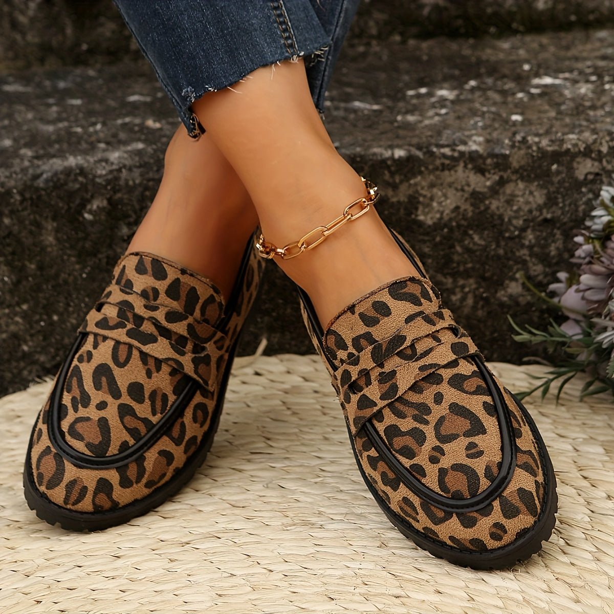 Maggie | Leopard Print Loafers - Ciara & Fiona