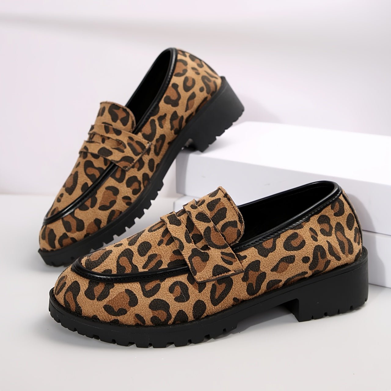 Maggie | Leopard Print Loafers - Ciara & Fiona