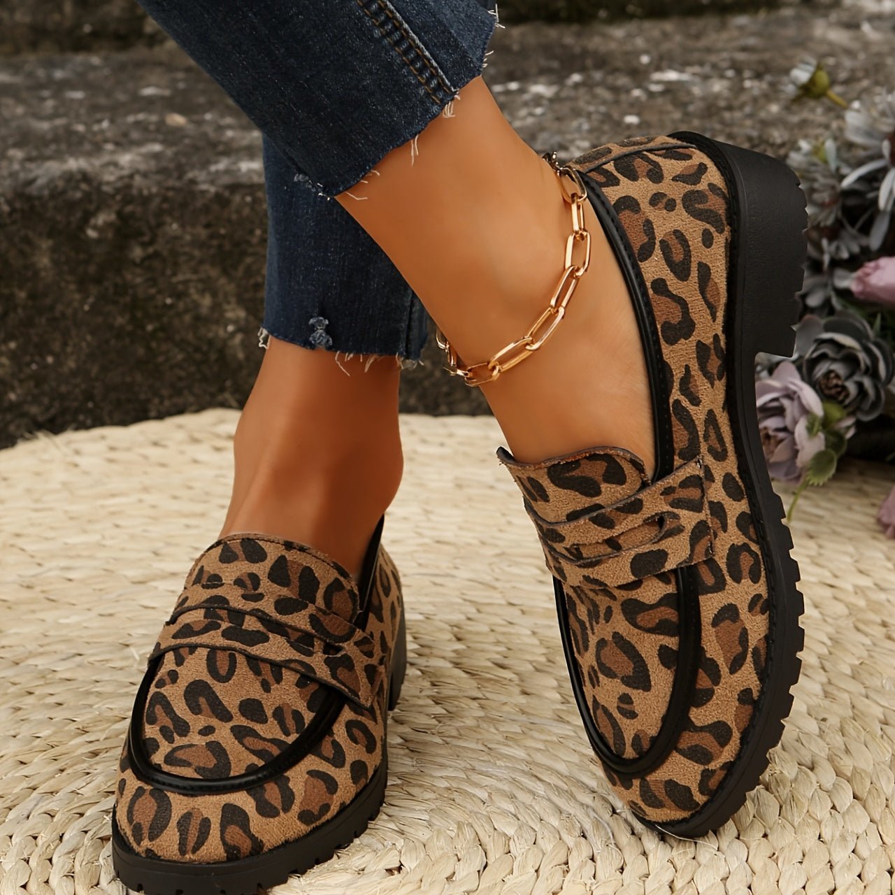 Maggie | Leopard Print Loafers - Ciara & Fiona