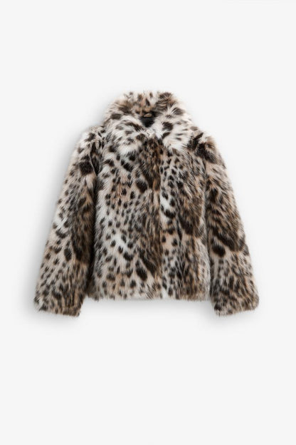 Mallory | Leopard Faux Fur Jacket - Ciara & Fiona