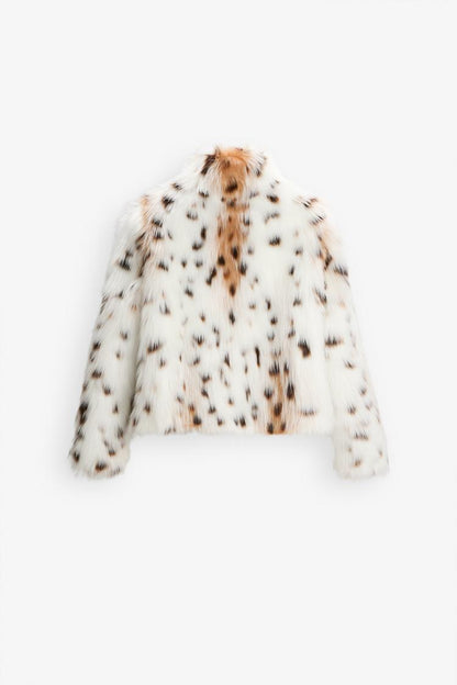 Mallory | Leopard Faux Fur Jacket - Ciara & Fiona