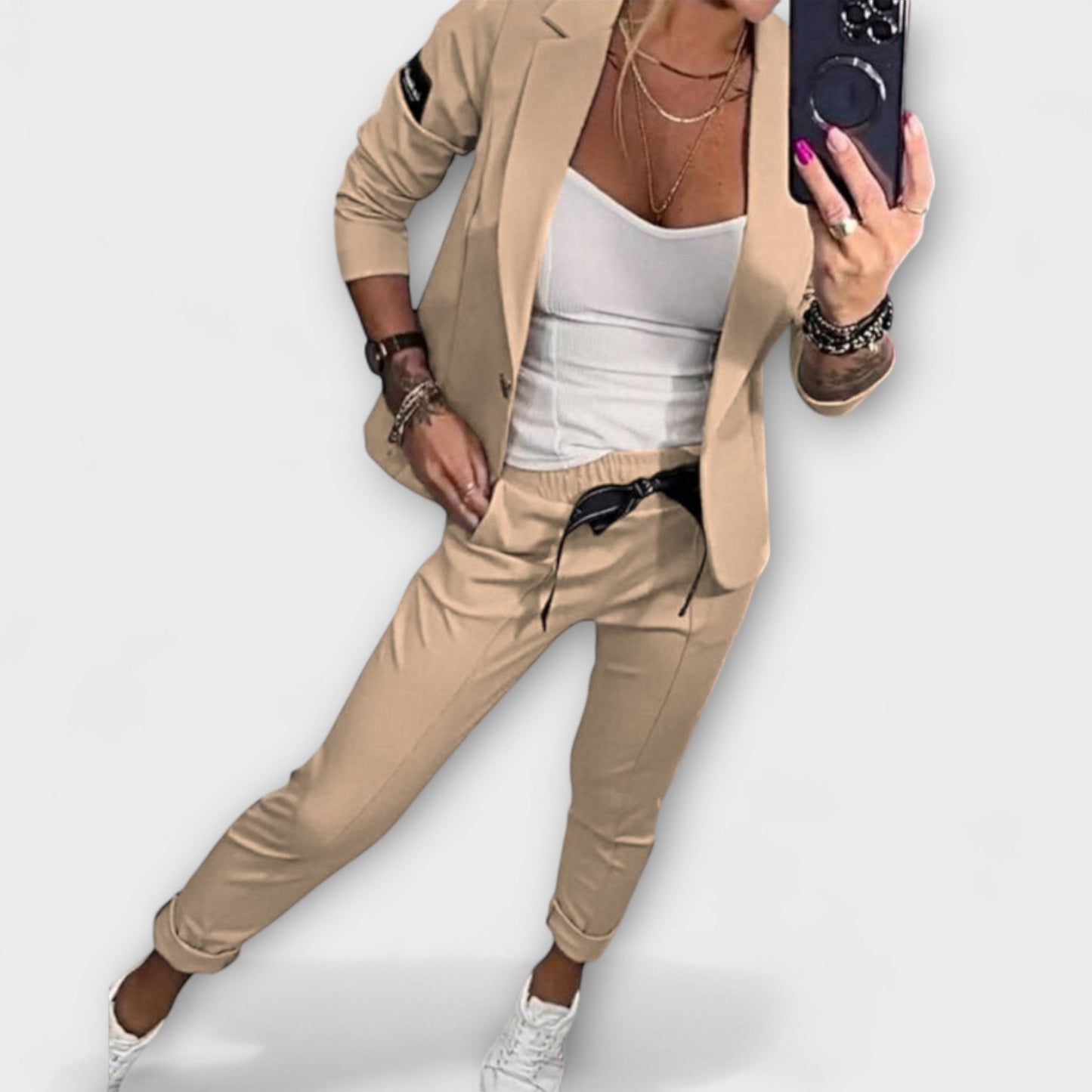 Malou - Coordinated Set of Top, Jacket, and Pants - Luna Hampton