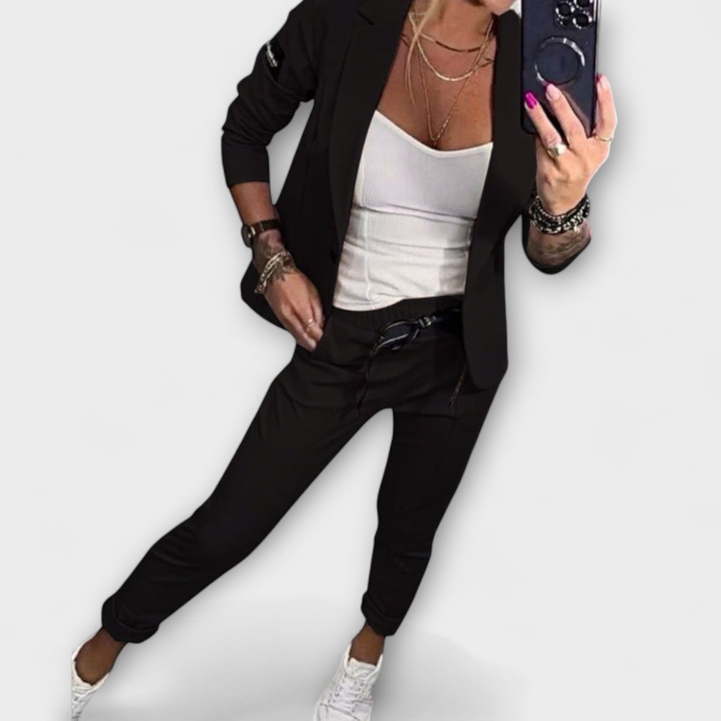 Malou - Coordinated Set of Top, Jacket, and Pants - Luna Hampton