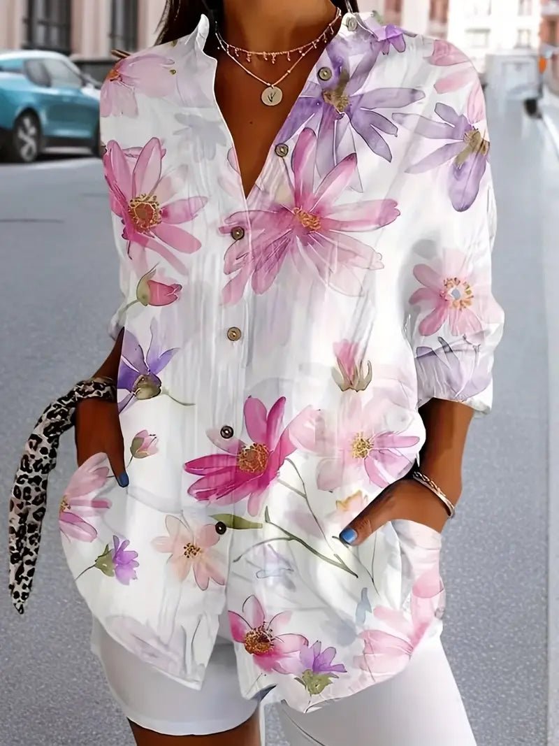 Marisse | Elegant Floral Blouse - Ciara & Fiona