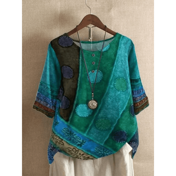 MARISTELLE | Artistic Patchwork Top - Ciara & Fiona