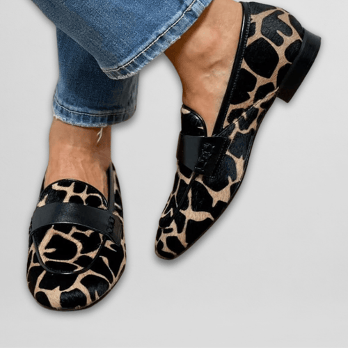 Mary | Leopard Animal - Print Loafer - Ciara & Fiona