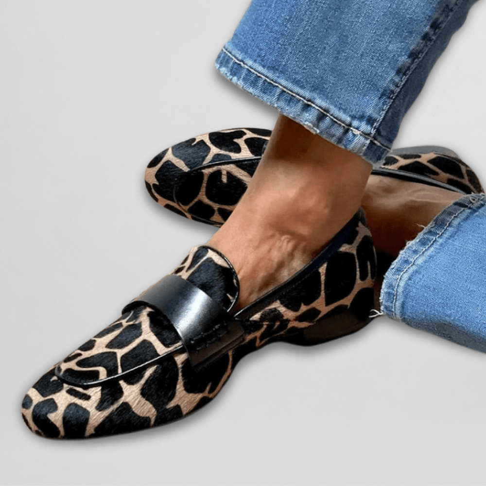 Mary | Leopard Animal - Print Loafer - Ciara & Fiona