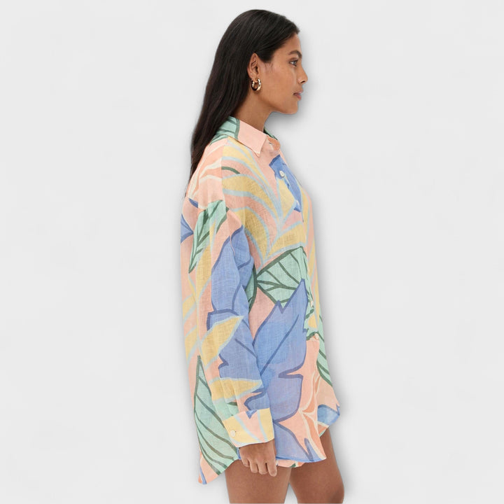 Mary - Tropical Leaf Print Short Set by Playa Boyfriend - Luna Hampton