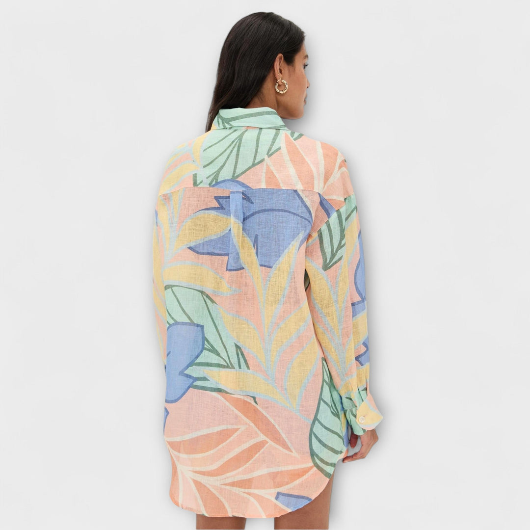 Mary - Tropical Leaf Print Short Set by Playa Boyfriend - Luna Hampton