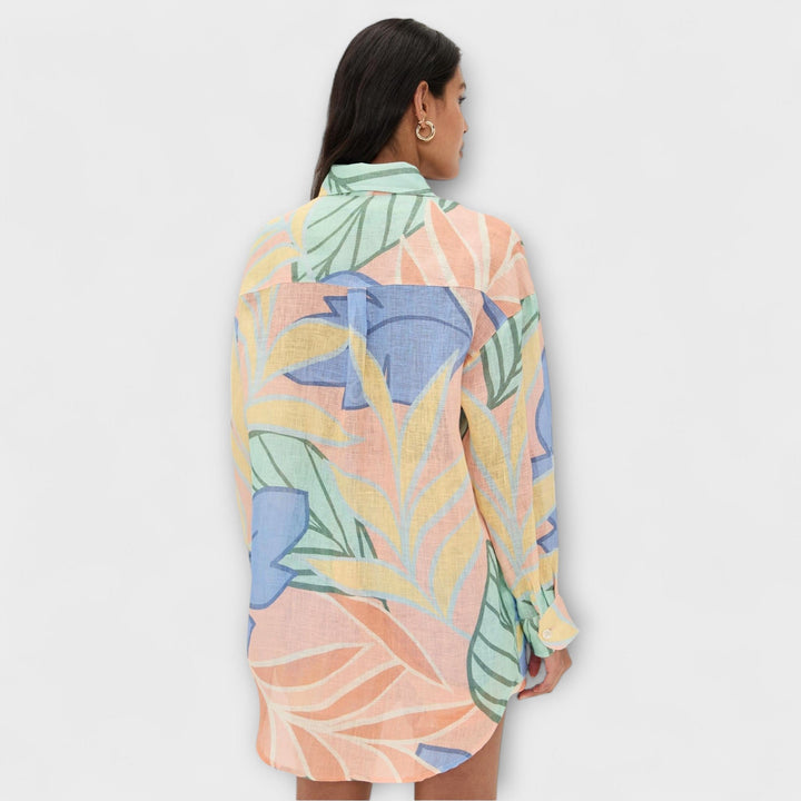 Mary - Tropical Leaf Print Short Set by Playa Boyfriend - Luna Hampton