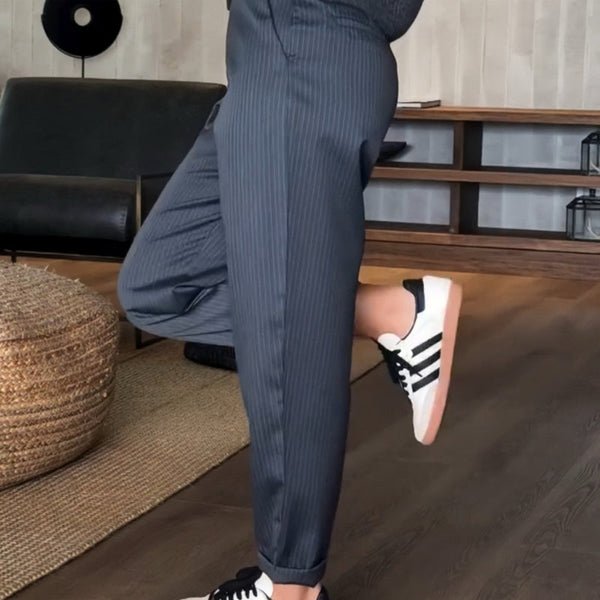 Mathilda | Striped Suit Pants - Ciara & Fiona