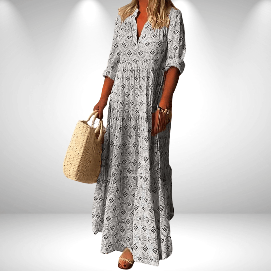 Maureen | Stylish Boho Maxi Dress - Ciara & Fiona