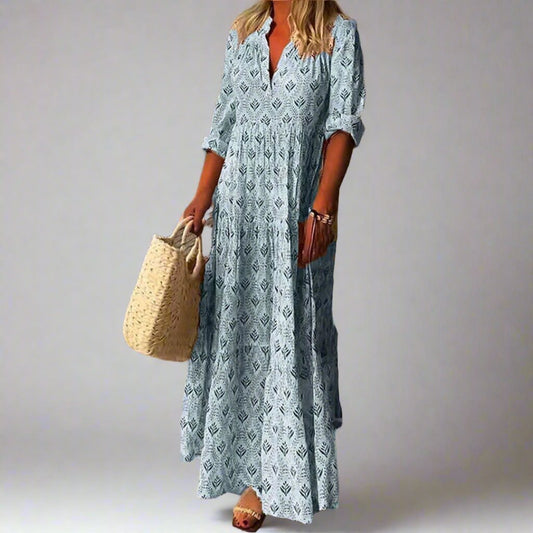 Maureen | Stylish Boho Maxi Dress - Ciara & Fiona