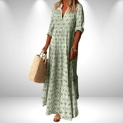 Maureen | Stylish Boho Maxi Dress - Ciara & Fiona
