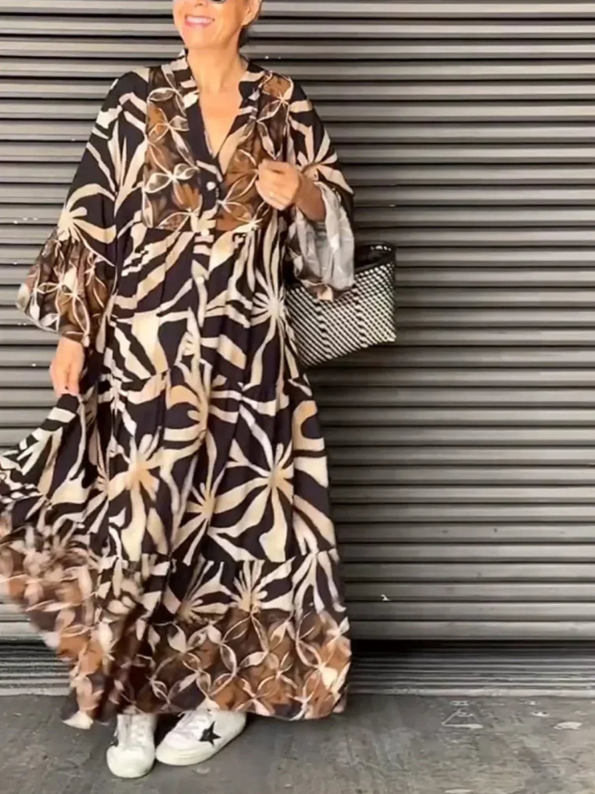 Melle | Loose dress with print - Ciara & Fiona