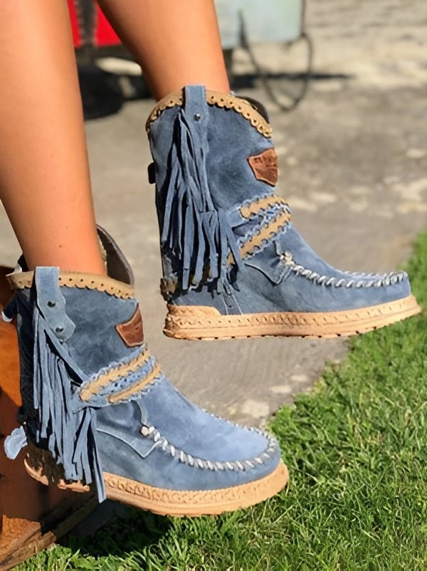 Meri | Boho Fringe Boots - Ciara & Fiona