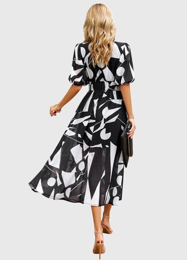 Merlin™ | Flattering Floral Midi Dress - Luna Hampton