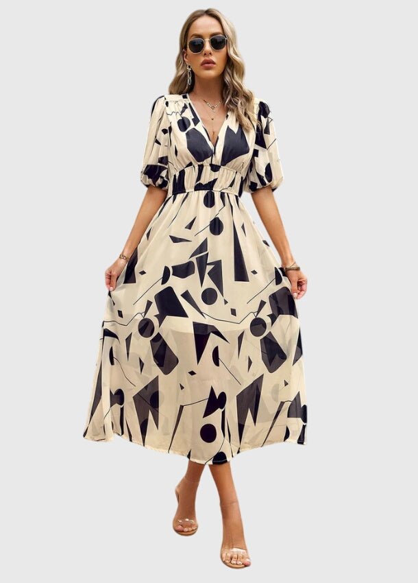 Merlin™ | Flattering Floral Midi Dress - Luna Hampton