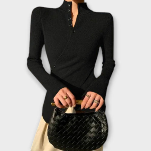 Michiko – Stylish Cotton Knit Sweater - Ciara & Fiona