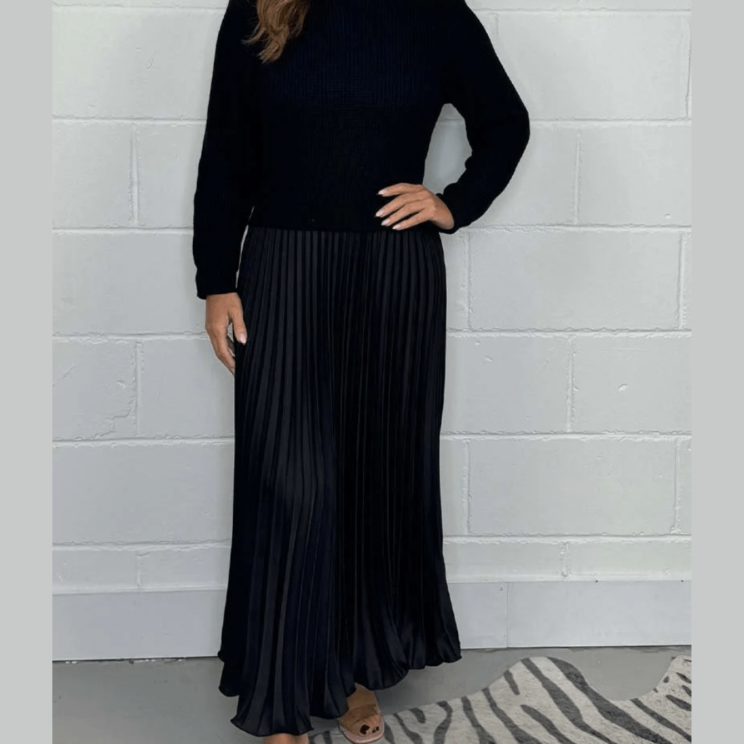 Mina | Long Dress with Belly Cover - Ciara & Fiona