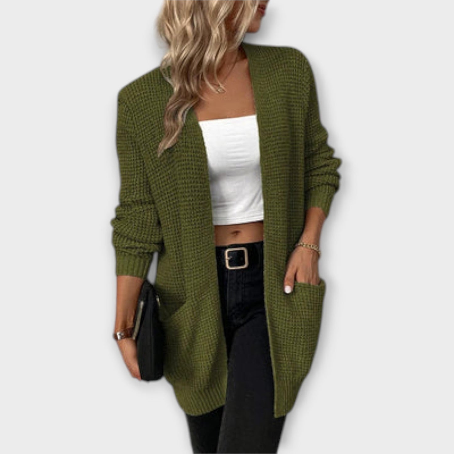 Nancy - Cozy Knit Cardigan with Pockets - Ciara & Fiona