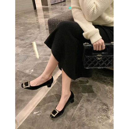 Narella™ | Elegant Mid - Heel Sandals with Square Toe - Ciara & Fiona